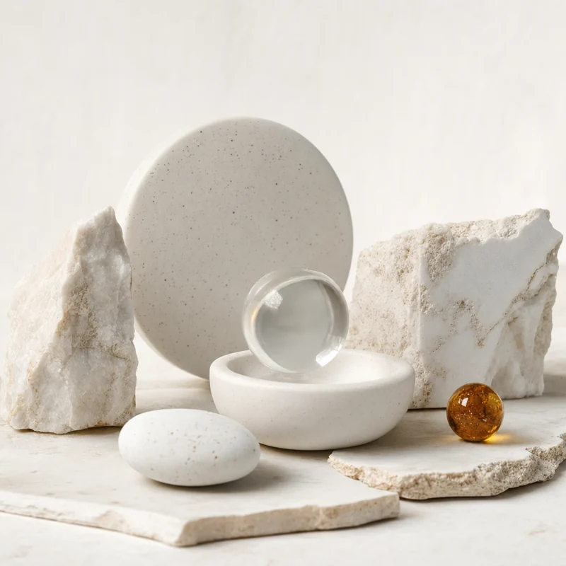 Smooth pebbles and natural stone texture