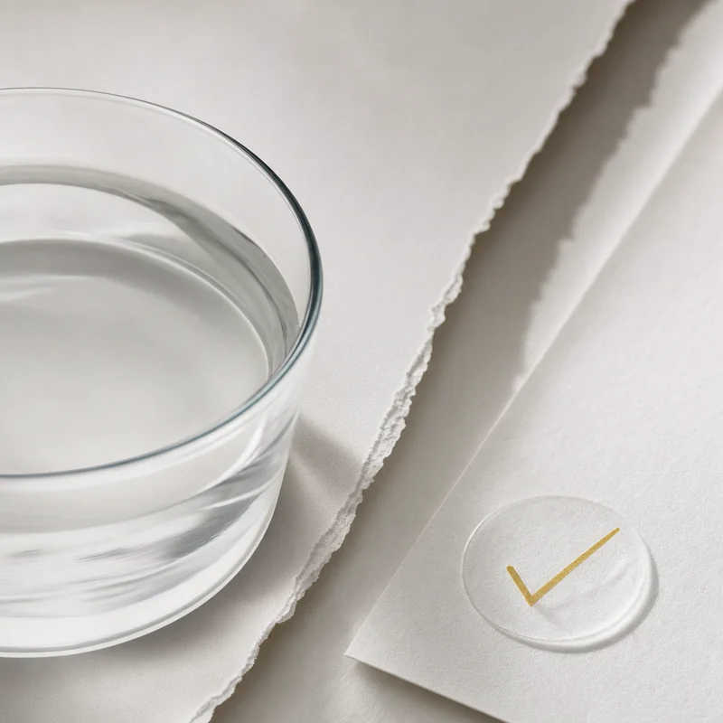 Neutral white texture; clean and unscented mood